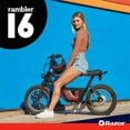thumbnail image 6 of Razor Rambler 16 -Black, 36V Seated Electric Scooter, up to 15.5 mph, Retro Style Minibike for Adult, 6 of 10