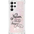 thumbnail image 3 of Slim Fit Phone Case for Samsung Galaxy S23 Ultra,Crystal Bling Quicksand Effect TPU Bumper Case with Four Corners Anti-Drop Protection Cover for Galaxy S23 Ultra,YBDT Chasing Dreams, 3 of 14