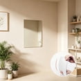 thumbnail image 5 of Wall Mirror Tiles, 12in Frameless Rounded Corner HD Self-Adhesive Mirror for Bathroom, Vanity, Hallway, and Home Decor, 5 of 6