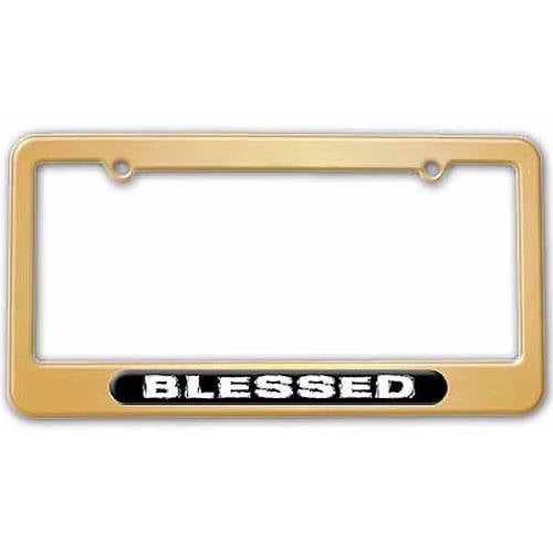 Blessed, Religious License Plate Tag Frame, Multiple Colors Walmart