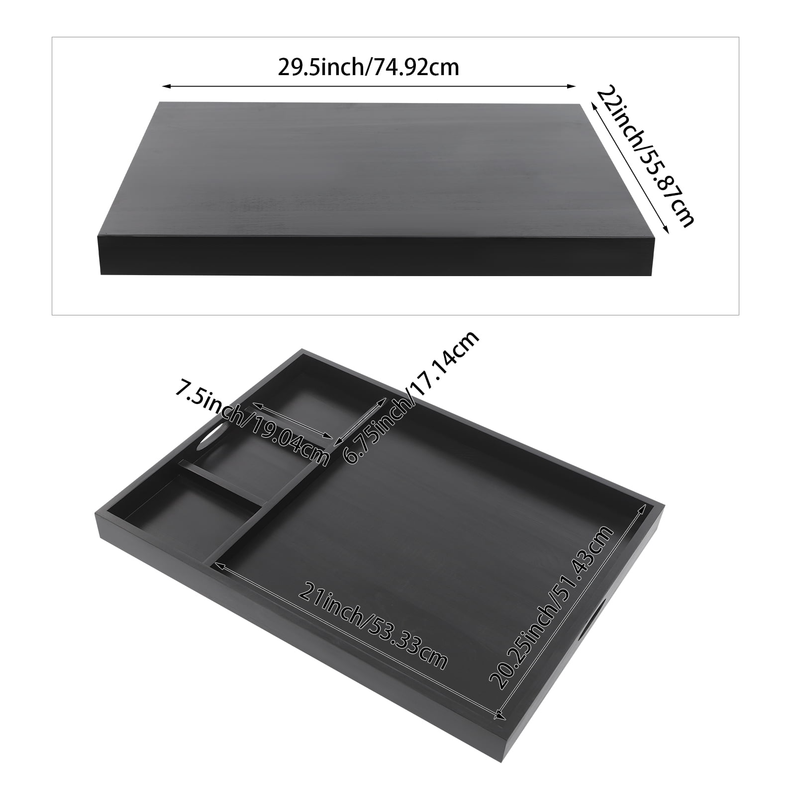 Wildnix Pine Wood Stove Top Cover with Handles, Multi-functional Kitchen Cover for Gas Stoves and Sinks, Adds Extra Counter Space and Protection