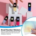 thumbnail image 4 of Uxcell Reflective Round Small Number Stickers, Self Adhesive Laser Consecutive Numbered Stickers Numbers 13, 4 of 7