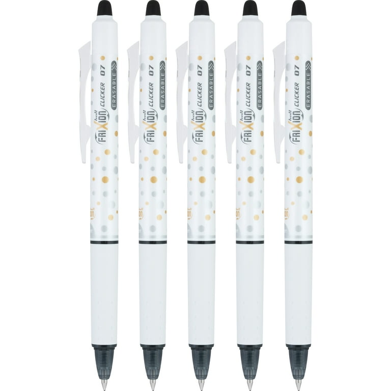 Pilot FriXion Clicker Dots Collection Erasable Gel Pens, Fine