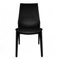 thumbnail image 2 of LeisureMod Kent Modern Outdoor Dining Chairs Set of 2 in Black, 2 of 9