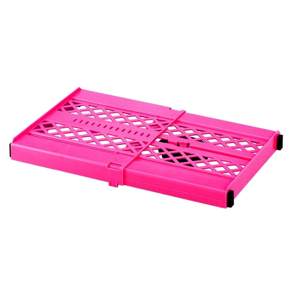 Lockermate By Bostitch Adjust-A-Shelf Locker Shelf, Extends to Fit Your Locker, Pink