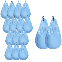 16Packs Round Pool Cover Weights with Hooks, PVC Leakproof Above Ground for Winter