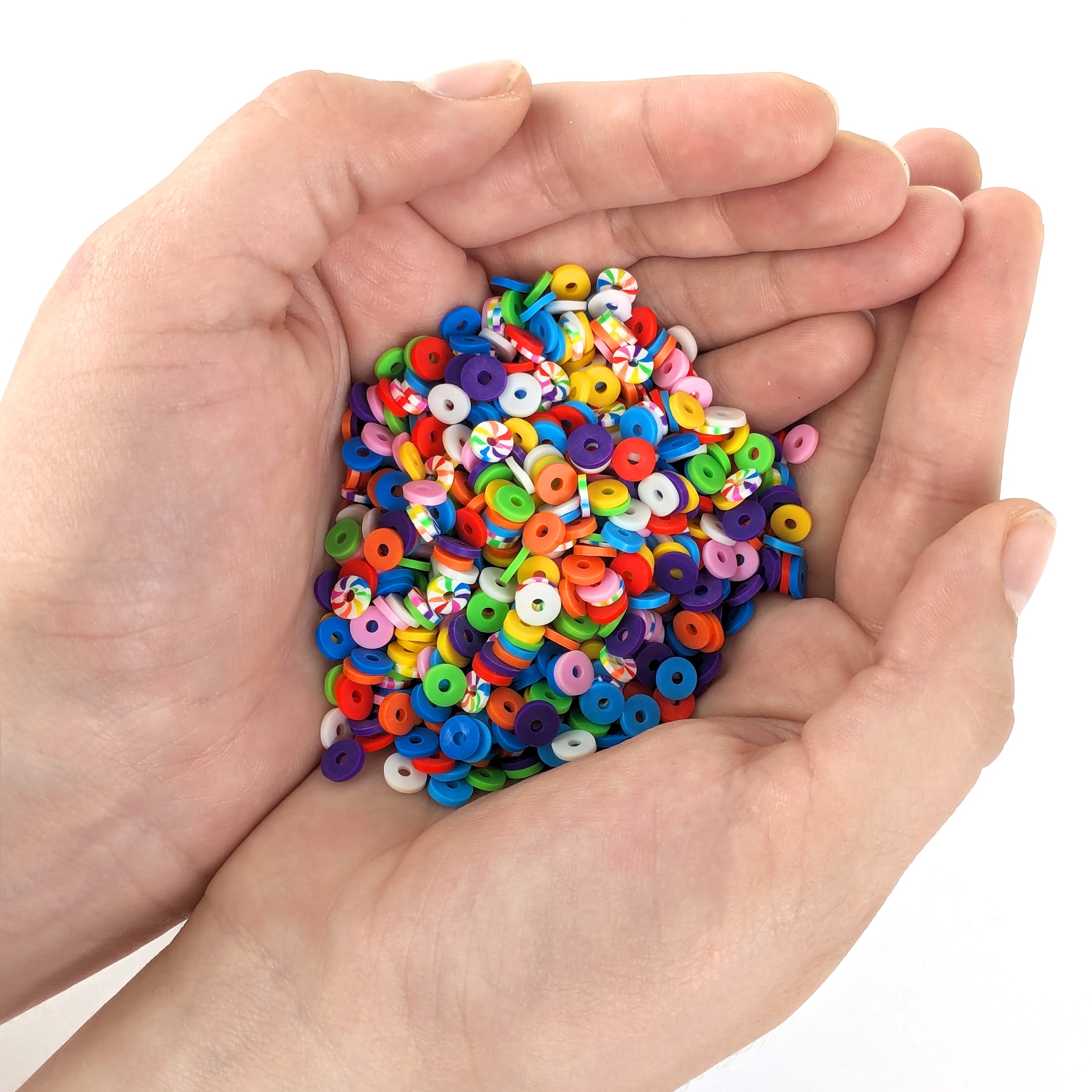 (3 pack) Hello Hobby Multicolor Clay Beads, 800 Pieces