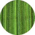 thumbnail image 1 of Ahgly Company Indoor Round Abstract Green Modern Area Rugs, 8' Round, 1 of 4