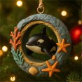 thumbnail image 1 of Christmas Ornaments for Tree 1 Piece Festive Holiday Decor with Hanging Loop for Christmas Tree Wreath or Table Centerpiece, 1 of 3