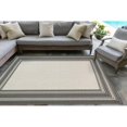 thumbnail image 2 of Transocean CRE69842597 Liora Manne Carmel Multi Border Indoor & Outdoor Rug, Grey - 6 ft. 6 in. x 9 ft. 4 in., 2 of 7