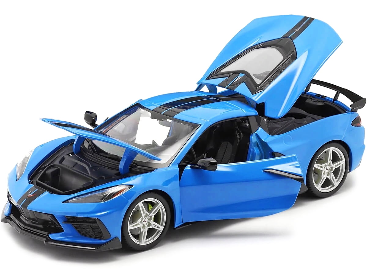 2020 Chevrolet Corvette Stingray C8 Coupe with High Wing Blue with 