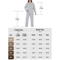 thumbnail image 3 of Homlouue Plus Size Lounge Sets for Women 2 Piece,Outfits for Women Solid Color Ribbed Wide Leg Pants and Long Sleeve,Perfect Gift for Family & Friends(Gray 1XL), 3 of 9