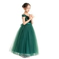 thumbnail image 2 of Ekidsbridal Sequins Off the Shoulder Flower Girl Dresses Communion Baptism Evening Formal Party Gown 322 6, 2 of 6
