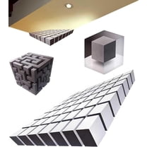 3D Optical Illusion Wall Decal - 3D Corner Wall Art, Removable Peel and Stick Graphic Walls Art, Whimsical Stereoscopic Cube Wallpaper for Living Room, Office, Gallery - That Reshapes Reality