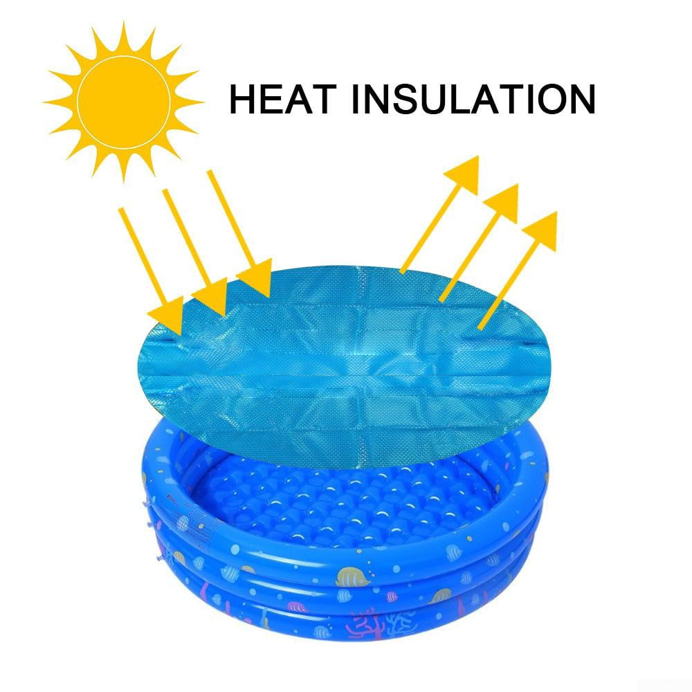 New Spa Hot Tub Solar Thermal Blanket Blue Plastic Bubble Cover 4/5FT Round 2020