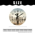 thumbnail image 2 of ATEDEANEI 12" Wall Clock Battery Operated Silent Non Ticking Zebra In Africa Lovely, 2 of 5
