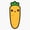 1pcs, variant on Cute Orange Carrot Wearing Happy Smiling Face Garden Fresh Root Vegetable Decal For Kids Box Sticker