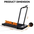 thumbnail image 2 of Alvantor 3-in-1 Compact Under Desk Treadmill, Quiet Walking Pad for Home & Office, 2.25HP Motor, Remote Control, LED Display, 200 lbs,(Silver/Black), 2 of 7