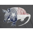 thumbnail image 4 of Old Glory Mens Armadillo Texas State Flag Distressed Silhouette Short Sleeve Graphic T Shirt, 4 of 6