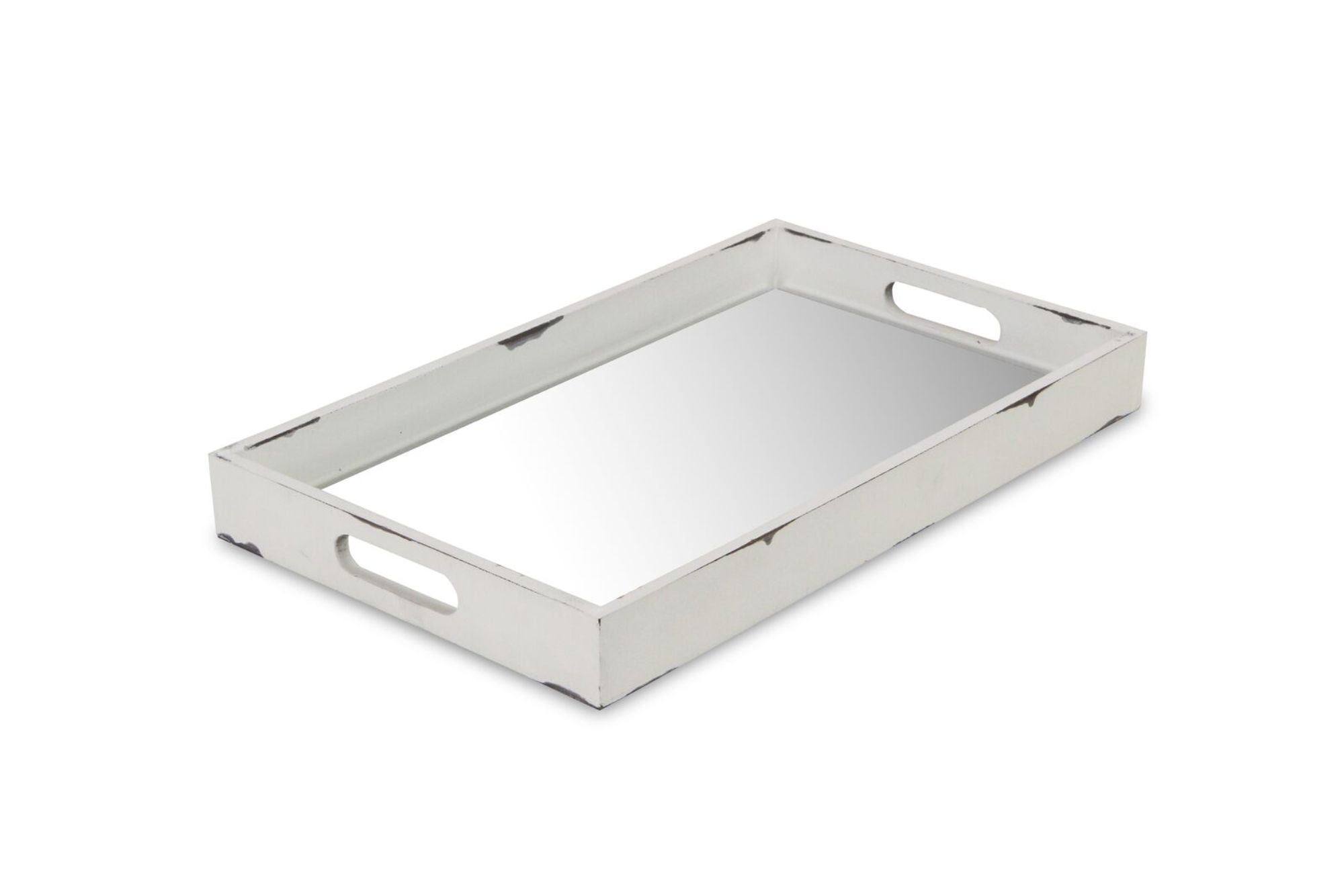 white rustic serving tray
