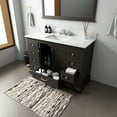 thumbnail image 4 of Lexora Home Dukes 48" Carrara Marble Top Single Vanity in Espresso, 4 of 10