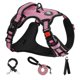 thumbnail image 1 of Arnés para perros NESTROAD, chaleco Oxford ajustable sin tirones, rosa, 1 of 6