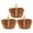 Brown, variant on WEUVEB Brown Rattan Miniature Flower Basket with Handle for Home Decoration, Set of 3