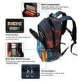 thumbnail image 5 of ALAZA Artistic Wild Wolfs Animal Backpack Elementary School Bag Bookbag Travel Rucksack, 5 of 7