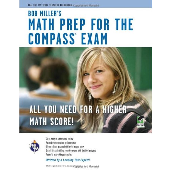 Pre-Owned REA Test Preps: Bob Miller's Math Prep for the Compass Exam (Paperback)