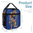 thumbnail image 2 of Basketball Bag (2) Lunch Bag Anime Lunch Tote Bag Reusable Insulated Lunch Box Portable Lunch Bento Box For College Work Office Picnic, 2 of 8