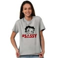 thumbnail image 3 of Vintage Betty Boop Hashtag Sassy Women's Graphic T Shirt Tees Brisco Brands S, 3 of 5