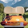 thumbnail image 3 of XYZCANDO Tropical Sunset Golf Cart Seat Cover - 2-Passenger Non-Slip Terry Cloth Cover With 4 Storage Pockets for Golf Lovers, 3 of 8