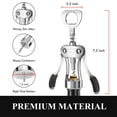 thumbnail image 6 of USIONE 2pcs Heavy-Duty Zinc Alloy Wing Corkscrew & Beer Opener, Ergonomic Handle Sharp Screw, for Kitchen/Bar/Restaurant, 6 of 8