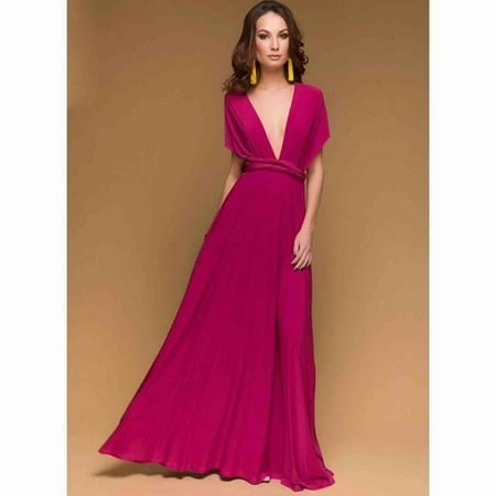 Sexy women multiway wrap convertible boho maxi club red cheap dress bandage long dress party bridesmaids infinity robe longue femme
