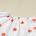 thumbnail image 5 of shoper Baby Outfits Girl Floral Print Cotton T-Shirts Ruffled Top and Shorts Cute Clothes for Toddler Girls White 18M, 5 of 6