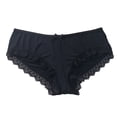 thumbnail image 1 of B91xZ Plus Culottes Hipster en Coton pour Femmes Taille Microfibre Extensible Lisse, Noir G, 1 of 5