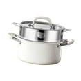 thumbnail image 4 of Utensilios de cocina Stockpot Gran capacidad, fácil de limpiar, moderno con el exterior de cerámica sin recubrimiento para estofar hirviendo Doble capa, 4 of 7