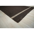 thumbnail image 5 of EORC Brown Hand-Woven Wool Contemporary Natural Wool Flat Area Rug, 5 of 10