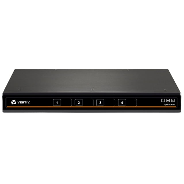 Conmutador KVM Vertiv Cybex SC800 Secure Desktop de 4 puertos de Avocent