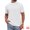 White, variant on DARING DIVA Men's Jacquard Texture Crew Neck Short Sleeve Knitted T-Shirt M Black