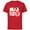 Red, variant on Mickey Mouse All Smiles - Short Sleeve Cotton T-Shirt for Adults - Customized-Athletic Heather