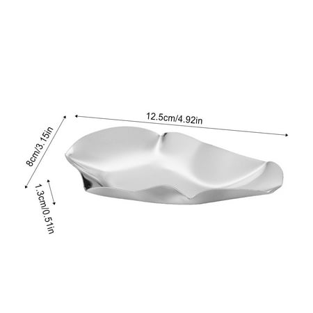 

Sauce Dish Portable Stainless Steel Appetizer Tray Roast Spice Seasoning Plates Condiment Washable D