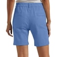 thumbnail image 3 of Aihuaihua Bermuda Shorts Womens Golf Short Pull On 7 Inch Inseam Jorts Mid Rise Stretch With Pockets Khaki Utility Comfort Hiking Sky Blue XXXL, 3 of 8