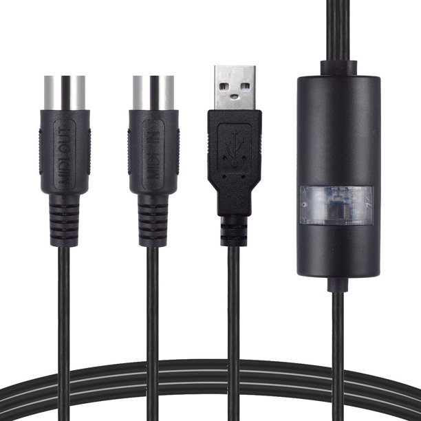 Línea MIDI Línea de edición musical Línea MIDI a USB Línea de música de órgano electrónico Línea de conexión MIDI