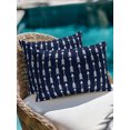 thumbnail image 4 of Outdoor Pillows Waterproof, Navy Blue Arrows Bedding Throw Pillows with Insert for Couch Sofa Bed, Modern Abstract Art Ethnic Tribal 12x20 Inch Pillowcases Decorative Camping Patio Pillow Set of 1, 4 of 8