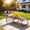 Blue and White, variant on Outsunny Foldable Outdoor Chaise Lounge Chair, 5-Level Reclining Camping Tanning Chair with Strong Oxford Fabric for Beach, Yard, Blue and White