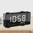 thumbnail image 7 of , Usb Powers Inch Fm Radio Thermometer Clock 180rotary 4 Adjustment 3 Band Usb 3 Time Knob Adjust Band 180rotary Knob Adjust 6 Inch Fm Time Dual Alarm Black white light, 7 of 7