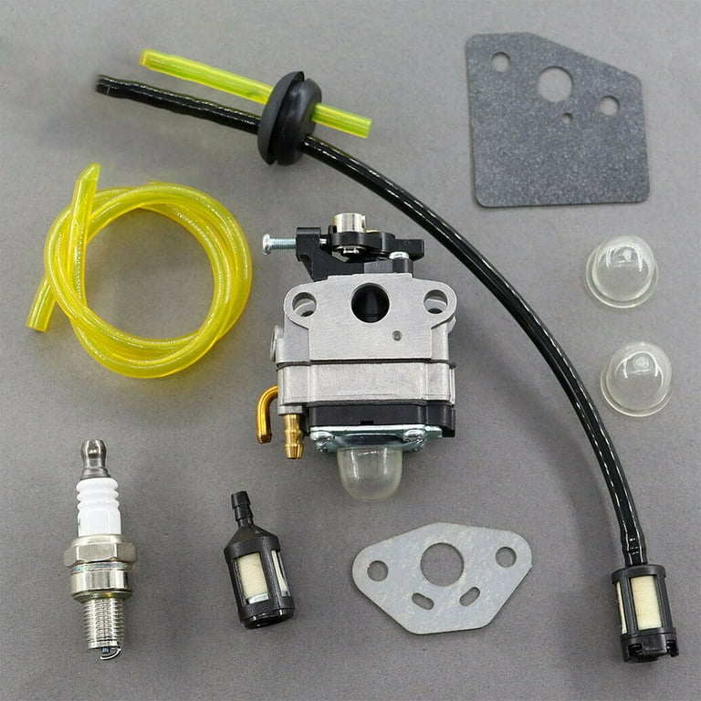 Carburetor Carb Compatible with Ryobi 4 Cycle S430 WeedEater & Fuel Line Kit