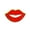A, variant on Trendy Lip Brooch Colorful Metal Mouth Shaped Lapel Pin Backpack Badge Fashion Accessory for Women's Clothing and Bags