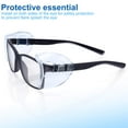 thumbnail image 5 of 8 Pairs Safety Eye Glasses Side Shields Slip Clear Flexible Slip Clear Flexible Slip On Shield Fits Small Medium Eyeglasses, 5 of 5